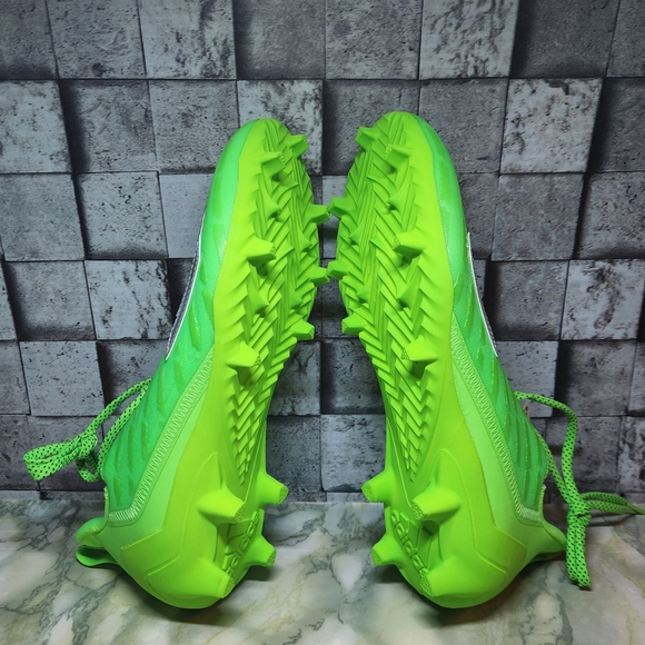 Adidas Adizero Cleats Team Solar Green Silver Size 10. - Picture 11 of 11